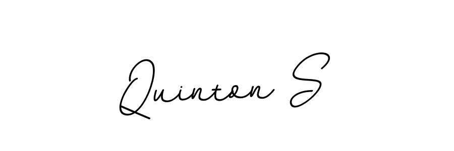 How to make Quinton S name signature. Use BallpointsItalic-DORy9 style for creating short signs online. This is the latest handwritten sign. Quinton S signature style 11 images and pictures png