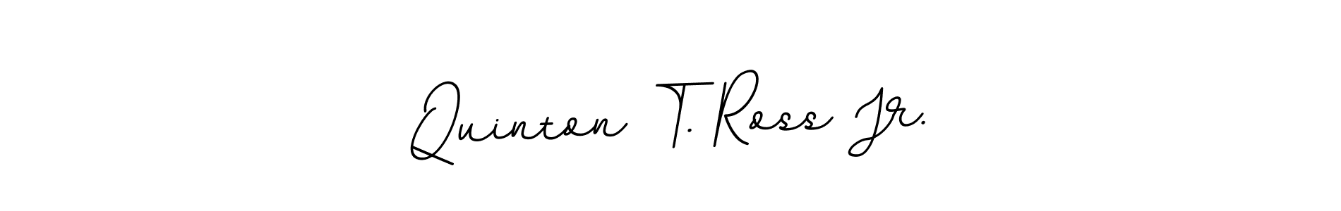 How to make Quinton T. Ross Jr. name signature. Use BallpointsItalic-DORy9 style for creating short signs online. This is the latest handwritten sign. Quinton T. Ross Jr. signature style 11 images and pictures png