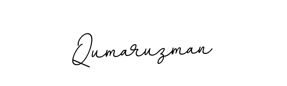 Qumaruzman stylish signature style. Best Handwritten Sign (BallpointsItalic-DORy9) for my name. Handwritten Signature Collection Ideas for my name Qumaruzman. Qumaruzman signature style 11 images and pictures png