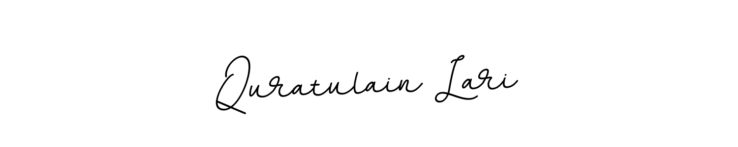 How to make Quratulain Lari name signature. Use BallpointsItalic-DORy9 style for creating short signs online. This is the latest handwritten sign. Quratulain Lari signature style 11 images and pictures png