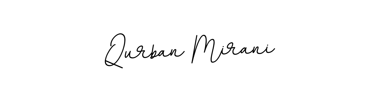 How to make Qurban Mirani name signature. Use BallpointsItalic-DORy9 style for creating short signs online. This is the latest handwritten sign. Qurban Mirani signature style 11 images and pictures png