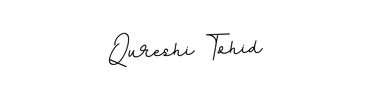 Make a beautiful signature design for name Qureshi Tohid. With this signature (BallpointsItalic-DORy9) style, you can create a handwritten signature for free. Qureshi Tohid signature style 11 images and pictures png