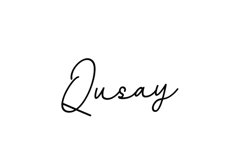 Design your own signature with our free online signature maker. With this signature software, you can create a handwritten (BallpointsItalic-DORy9) signature for name Qusay. Qusay signature style 11 images and pictures png