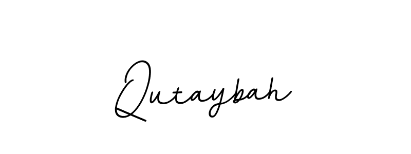 Make a beautiful signature design for name Qutaybah. With this signature (BallpointsItalic-DORy9) style, you can create a handwritten signature for free. Qutaybah signature style 11 images and pictures png