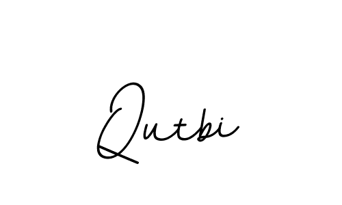 Create a beautiful signature design for name Qutbi. With this signature (BallpointsItalic-DORy9) fonts, you can make a handwritten signature for free. Qutbi signature style 11 images and pictures png