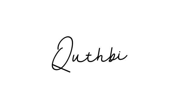 Design your own signature with our free online signature maker. With this signature software, you can create a handwritten (BallpointsItalic-DORy9) signature for name Quthbi. Quthbi signature style 11 images and pictures png