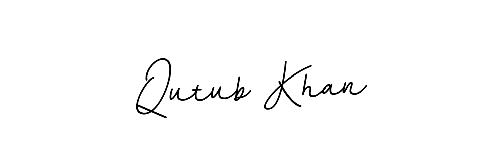 Create a beautiful signature design for name Qutub Khan. With this signature (BallpointsItalic-DORy9) fonts, you can make a handwritten signature for free. Qutub Khan signature style 11 images and pictures png