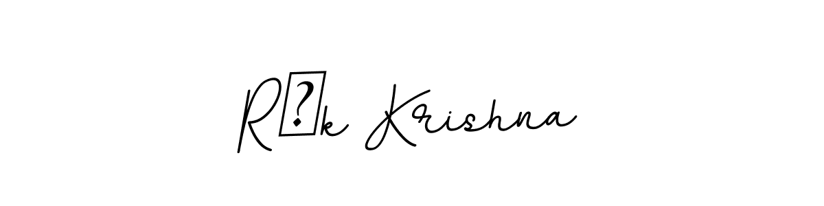 Design your own signature with our free online signature maker. With this signature software, you can create a handwritten (BallpointsItalic-DORy9) signature for name R²k Krishna. R²k Krishna signature style 11 images and pictures png