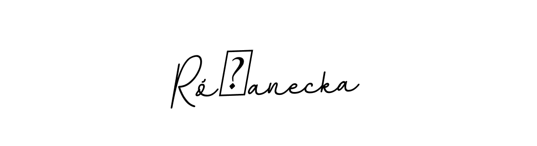 The best way (BallpointsItalic-DORy9) to make a short signature is to pick only two or three words in your name. The name Różanecka include a total of six letters. For converting this name. Różanecka signature style 11 images and pictures png