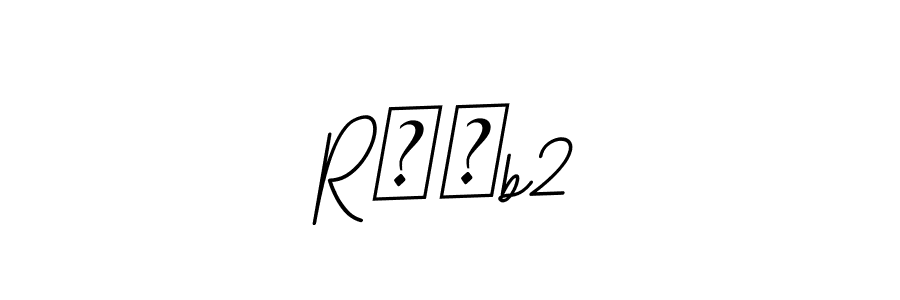 Create a beautiful signature design for name R❤️b2. With this signature (BallpointsItalic-DORy9) fonts, you can make a handwritten signature for free. R❤️b2 signature style 11 images and pictures png