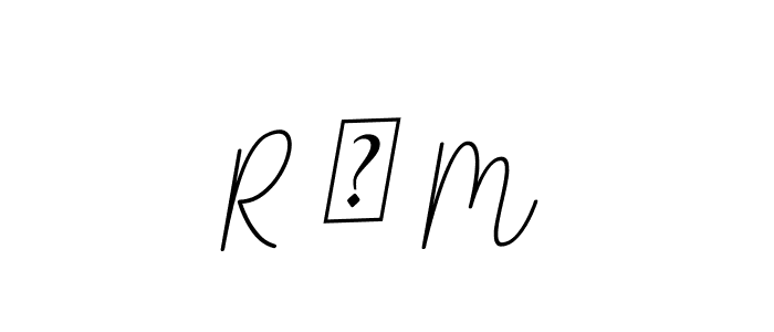 R ♡ M stylish signature style. Best Handwritten Sign (BallpointsItalic-DORy9) for my name. Handwritten Signature Collection Ideas for my name R ♡ M. R ♡ M signature style 11 images and pictures png