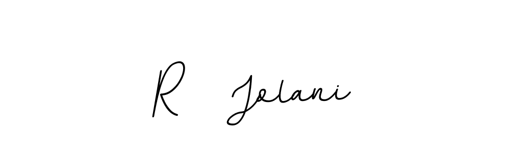 It looks lik you need a new signature style for name R   Jolani. Design unique handwritten (BallpointsItalic-DORy9) signature with our free signature maker in just a few clicks. R   Jolani signature style 11 images and pictures png