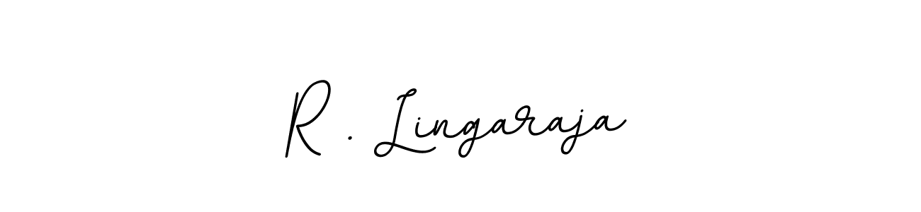 Use a signature maker to create a handwritten signature online. With this signature software, you can design (BallpointsItalic-DORy9) your own signature for name R . Lingaraja. R . Lingaraja signature style 11 images and pictures png