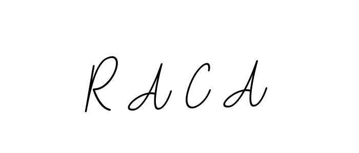 You should practise on your own different ways (BallpointsItalic-DORy9) to write your name (R A C A) in signature. don't let someone else do it for you. R A C A signature style 11 images and pictures png