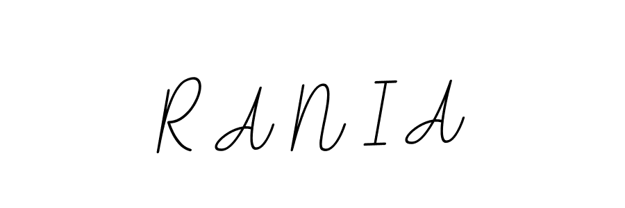 This is the best signature style for the R A N I A name. Also you like these signature font (BallpointsItalic-DORy9). Mix name signature. R A N I A signature style 11 images and pictures png