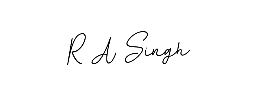 This is the best signature style for the R A Singh name. Also you like these signature font (BallpointsItalic-DORy9). Mix name signature. R A Singh signature style 11 images and pictures png