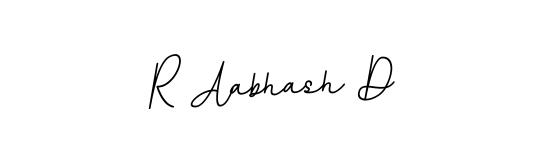 Create a beautiful signature design for name R Aabhash D. With this signature (BallpointsItalic-DORy9) fonts, you can make a handwritten signature for free. R Aabhash D signature style 11 images and pictures png