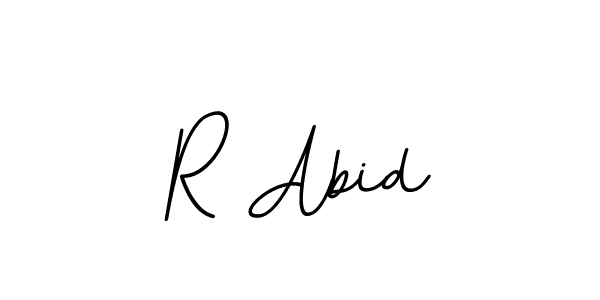 Make a beautiful signature design for name R Abid. With this signature (BallpointsItalic-DORy9) style, you can create a handwritten signature for free. R Abid signature style 11 images and pictures png
