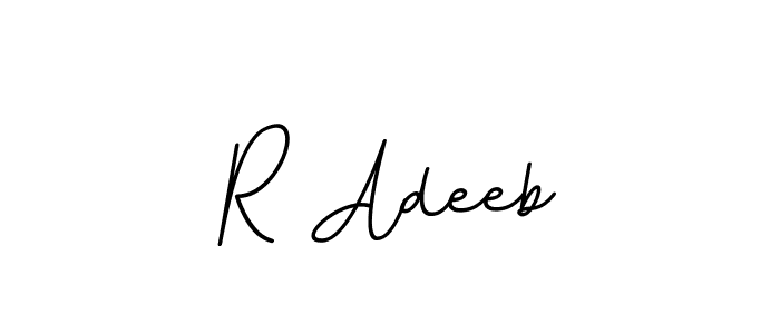 R Adeeb stylish signature style. Best Handwritten Sign (BallpointsItalic-DORy9) for my name. Handwritten Signature Collection Ideas for my name R Adeeb. R Adeeb signature style 11 images and pictures png