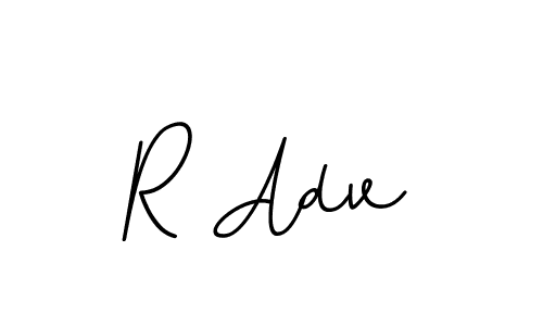 R Adv stylish signature style. Best Handwritten Sign (BallpointsItalic-DORy9) for my name. Handwritten Signature Collection Ideas for my name R Adv. R Adv signature style 11 images and pictures png