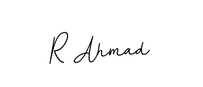 This is the best signature style for the R Ahmad name. Also you like these signature font (BallpointsItalic-DORy9). Mix name signature. R Ahmad signature style 11 images and pictures png