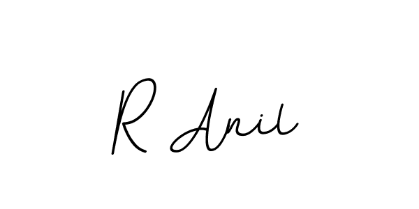 Use a signature maker to create a handwritten signature online. With this signature software, you can design (BallpointsItalic-DORy9) your own signature for name R Anil. R Anil signature style 11 images and pictures png