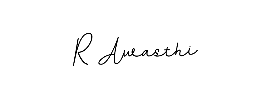 Use a signature maker to create a handwritten signature online. With this signature software, you can design (BallpointsItalic-DORy9) your own signature for name R Awasthi. R Awasthi signature style 11 images and pictures png