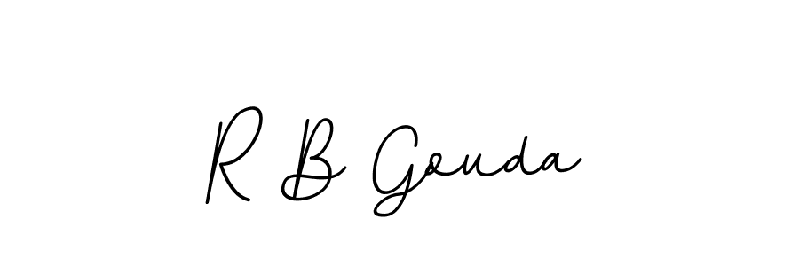 Make a beautiful signature design for name R B Gouda. With this signature (BallpointsItalic-DORy9) style, you can create a handwritten signature for free. R B Gouda signature style 11 images and pictures png