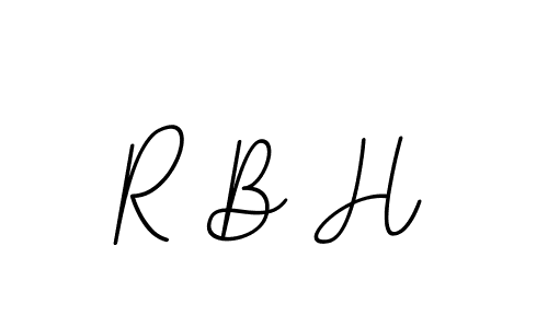 This is the best signature style for the R B H name. Also you like these signature font (BallpointsItalic-DORy9). Mix name signature. R B H signature style 11 images and pictures png