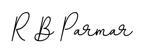 A dynamic signature style for R B Parmar using BallpointsItalic-DORy9 script. Designed to look authentic, handwritten, and professional. R B Parmar signature style 11 images and pictures png