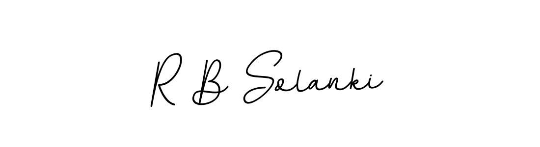 Create a beautiful signature design for name R B Solanki. With this signature (BallpointsItalic-DORy9) fonts, you can make a handwritten signature for free. R B Solanki signature style 11 images and pictures png