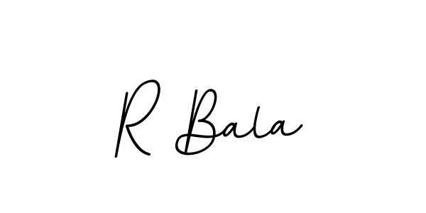 How to make R Bala signature? BallpointsItalic-DORy9 is a professional autograph style. Create handwritten signature for R Bala name. R Bala signature style 11 images and pictures png
