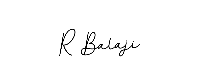 R Balaji stylish signature style. Best Handwritten Sign (BallpointsItalic-DORy9) for my name. Handwritten Signature Collection Ideas for my name R Balaji. R Balaji signature style 11 images and pictures png