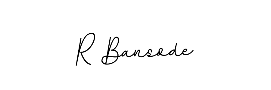 Make a beautiful signature design for name R Bansode. With this signature (BallpointsItalic-DORy9) style, you can create a handwritten signature for free. R Bansode signature style 11 images and pictures png