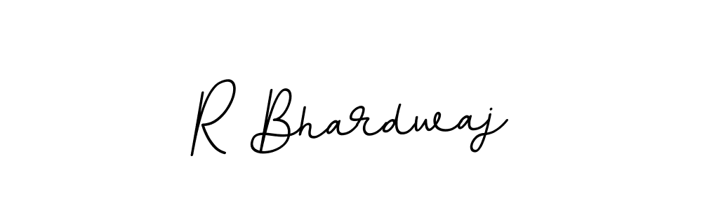 Make a beautiful signature design for name R Bhardwaj. With this signature (BallpointsItalic-DORy9) style, you can create a handwritten signature for free. R Bhardwaj signature style 11 images and pictures png