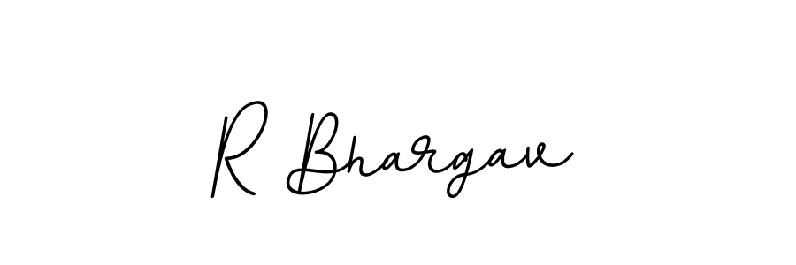 Make a beautiful signature design for name R Bhargav. With this signature (BallpointsItalic-DORy9) style, you can create a handwritten signature for free. R Bhargav signature style 11 images and pictures png