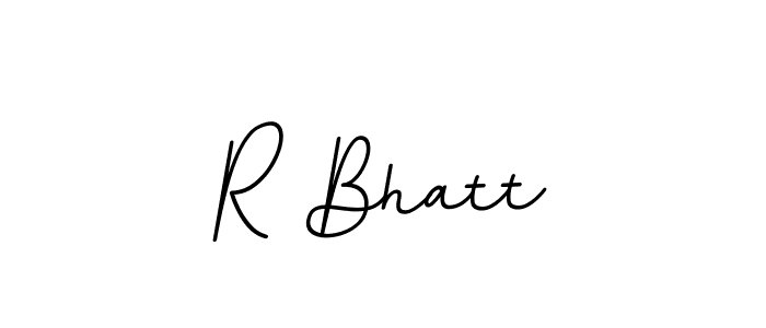 The best way (BallpointsItalic-DORy9) to make a short signature is to pick only two or three words in your name. The name R Bhatt include a total of six letters. For converting this name. R Bhatt signature style 11 images and pictures png