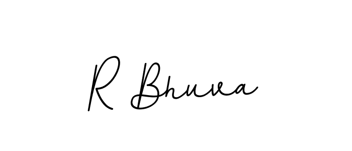 You should practise on your own different ways (BallpointsItalic-DORy9) to write your name (R Bhuva) in signature. don't let someone else do it for you. R Bhuva signature style 11 images and pictures png