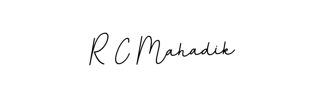 You should practise on your own different ways (BallpointsItalic-DORy9) to write your name (R C Mahadik) in signature. don't let someone else do it for you. R C Mahadik signature style 11 images and pictures png