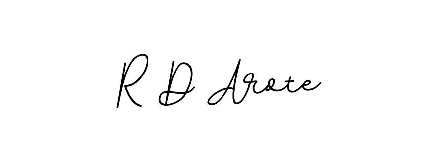 Make a beautiful signature design for name R D Arote. With this signature (BallpointsItalic-DORy9) style, you can create a handwritten signature for free. R D Arote signature style 11 images and pictures png
