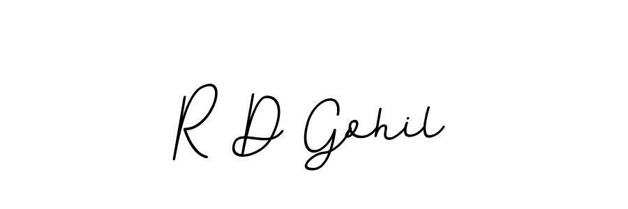 How to make R D Gohil signature? BallpointsItalic-DORy9 is a professional autograph style. Create handwritten signature for R D Gohil name. R D Gohil signature style 11 images and pictures png