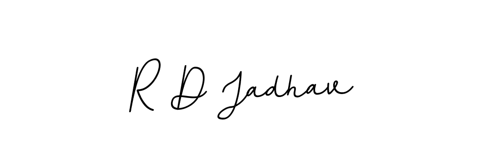 This is the best signature style for the R D Jadhav name. Also you like these signature font (BallpointsItalic-DORy9). Mix name signature. R D Jadhav signature style 11 images and pictures png