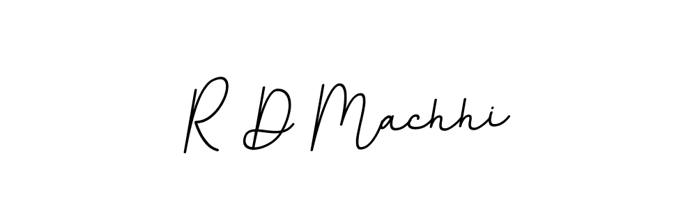 Use a signature maker to create a handwritten signature online. With this signature software, you can design (BallpointsItalic-DORy9) your own signature for name R D Machhi. R D Machhi signature style 11 images and pictures png