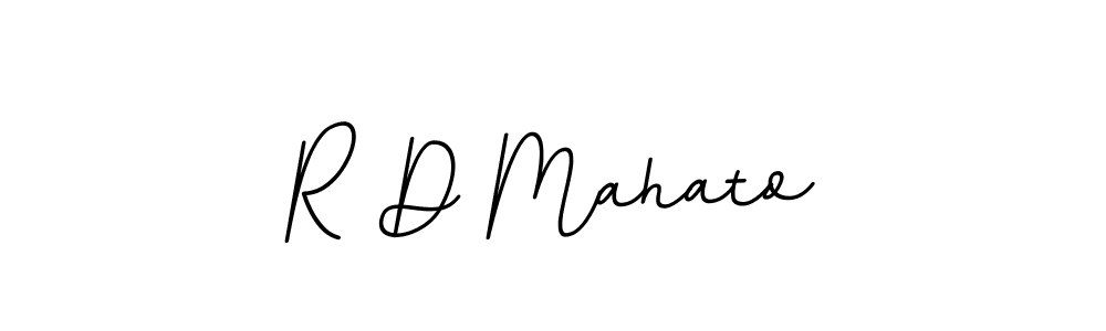 Design your own signature with our free online signature maker. With this signature software, you can create a handwritten (BallpointsItalic-DORy9) signature for name R D Mahato. R D Mahato signature style 11 images and pictures png