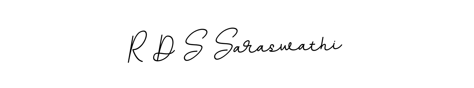 Design your own signature with our free online signature maker. With this signature software, you can create a handwritten (BallpointsItalic-DORy9) signature for name R D S Saraswathi. R D S Saraswathi signature style 11 images and pictures png