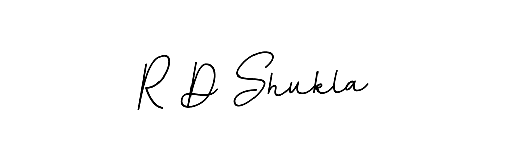 How to make R D Shukla name signature. Use BallpointsItalic-DORy9 style for creating short signs online. This is the latest handwritten sign. R D Shukla signature style 11 images and pictures png