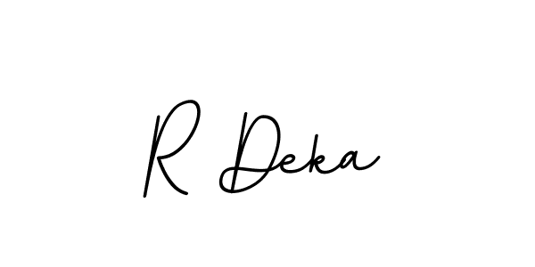 R Deka stylish signature style. Best Handwritten Sign (BallpointsItalic-DORy9) for my name. Handwritten Signature Collection Ideas for my name R Deka. R Deka signature style 11 images and pictures png