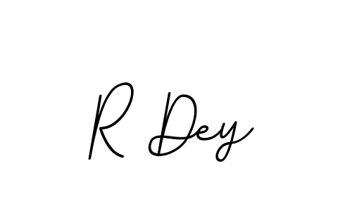 How to make R Dey name signature. Use BallpointsItalic-DORy9 style for creating short signs online. This is the latest handwritten sign. R Dey signature style 11 images and pictures png