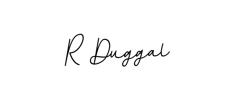 Make a beautiful signature design for name R Duggal. With this signature (BallpointsItalic-DORy9) style, you can create a handwritten signature for free. R Duggal signature style 11 images and pictures png