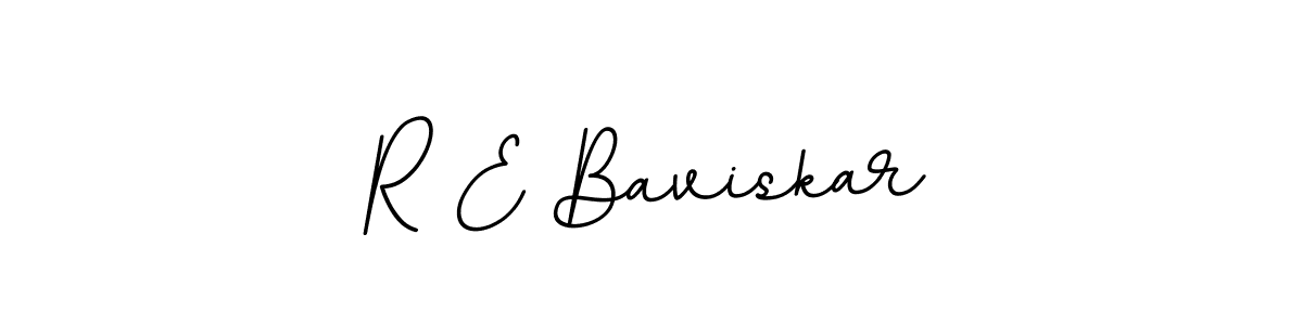 Create a beautiful signature design for name R E Baviskar. With this signature (BallpointsItalic-DORy9) fonts, you can make a handwritten signature for free. R E Baviskar signature style 11 images and pictures png